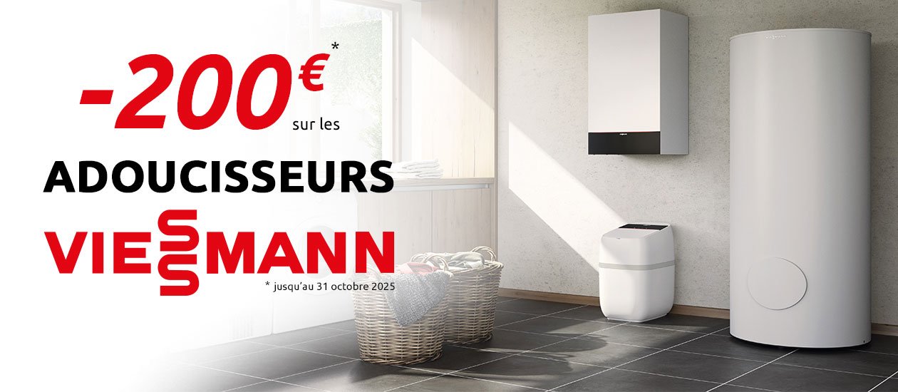 Promotion adoucisseur d'eau Viessmann 