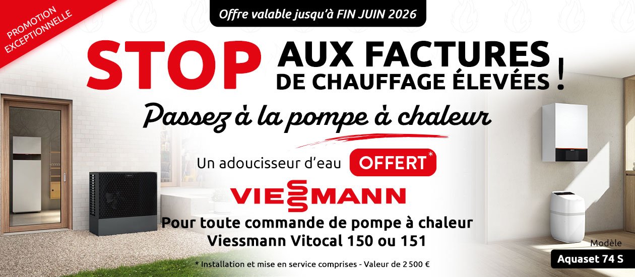 Promotion adoucisseur Offret pour toute commande de PAC