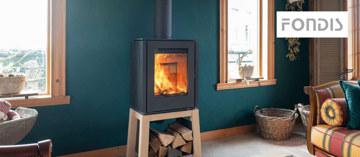 Poêle à bois Woody Loft de chez Fondis